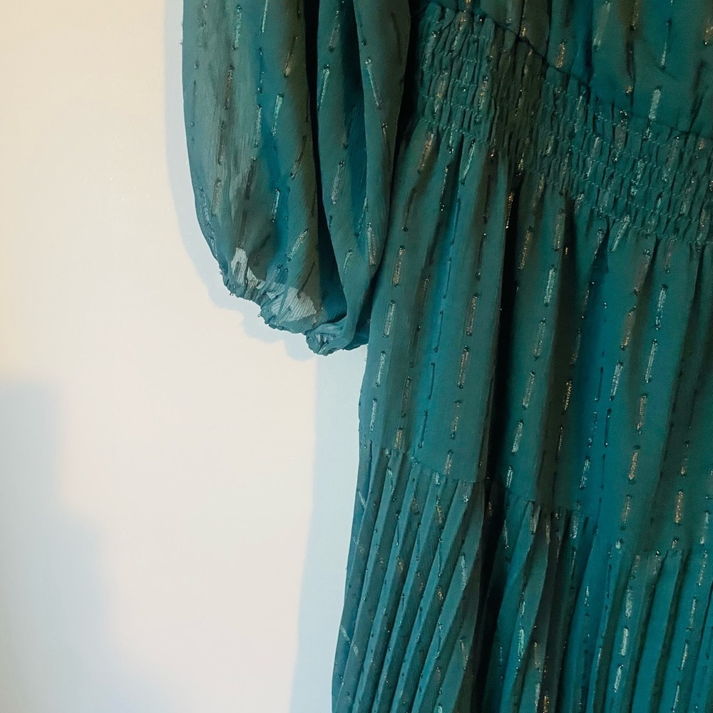 Skies Are Blue Emerald Long Sleeve Dress - Picture 4 of 9